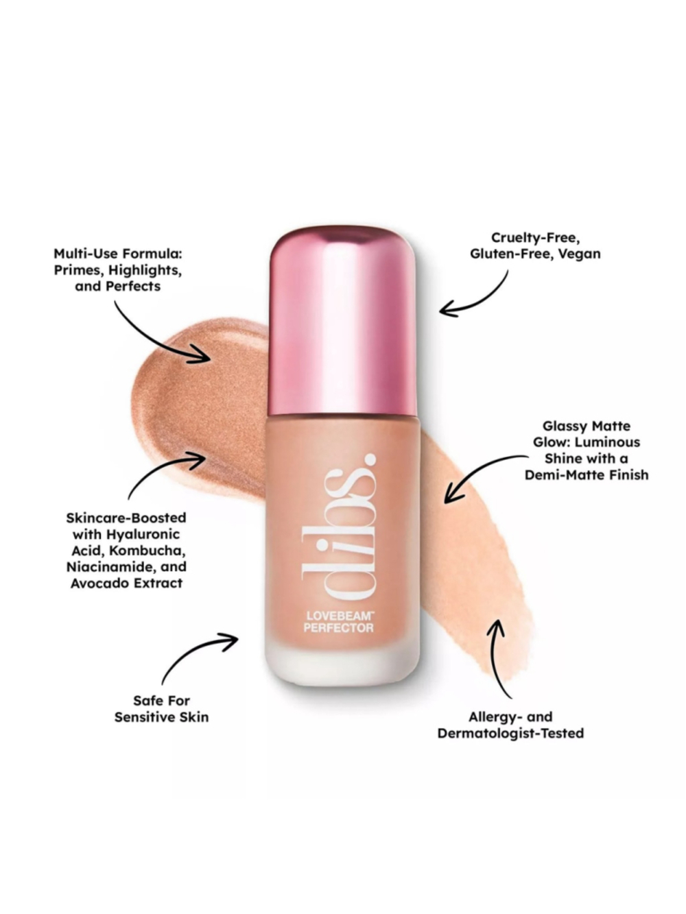 DIBS Beauty Lovebeam Perfector Highlighter - N° 2 Loves Me, Loves Me Not - Picture 6 of 11